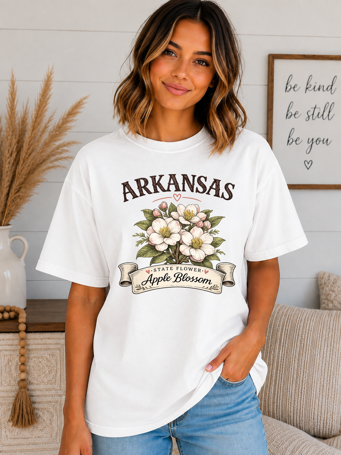 Comfort Colors State Flower T-Shirt | Choose From All 50 States | Vintage Floral Botanical Tee