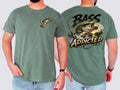 Bass Addicted , Fishing, Bass, Funny, Mens, Comfort Color Tshirt