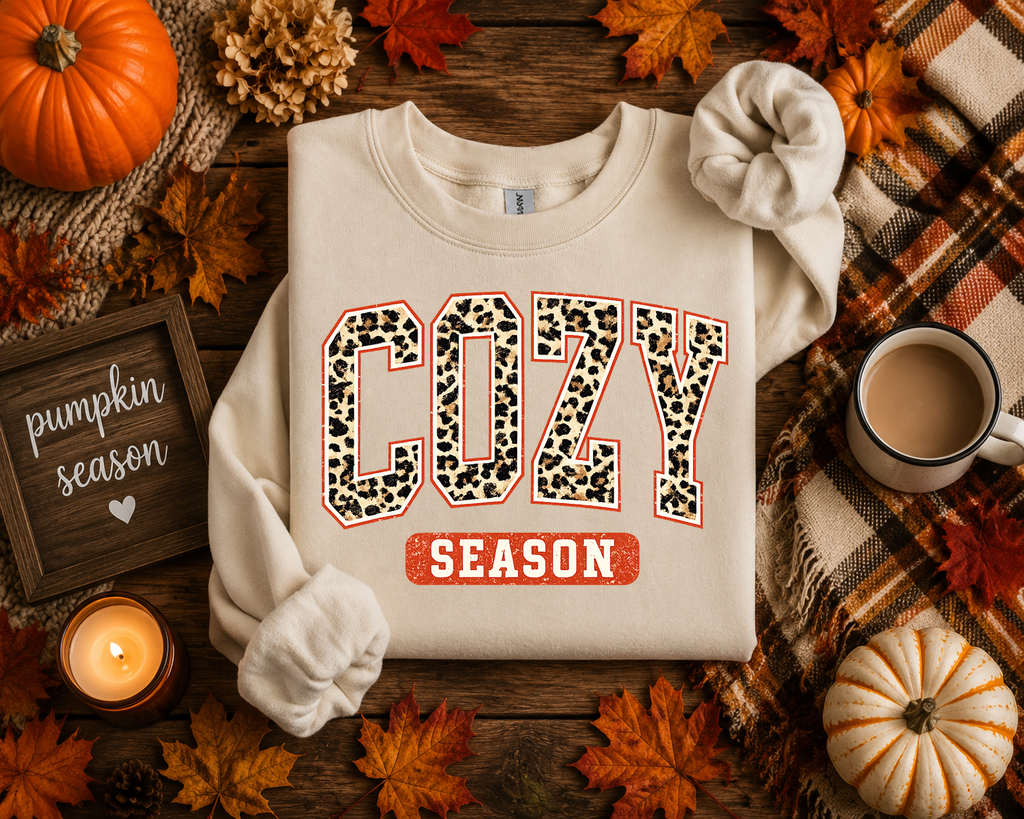 Cozy Season, Fall, Chilly, Snuggle, Gildan Sweatshirt