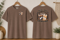 Freshly Boo’d Coffee Comfort Colors T-Shirt – Halloween Ghost Coffee Tee, Scream & Sugar Front & Back Graphic Shirt