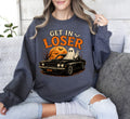 Get In Loser, Ghost, Car Ride, Gildan Sweatshirt