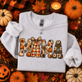 Mama, Fall, Pumpkin, Plaid, Bow, Sunflower, Gildan Sweatshirt
