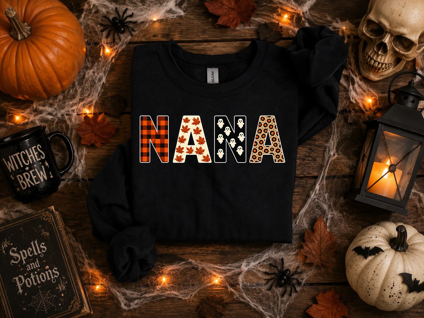 Gigi, Mimi, Aunt, Grandma, Nana, Halloween, Fall, Cute, Gildan Sweatshirt