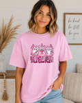In October We Wear Pink Comfort Colors T-Shirt – Breast Cancer Awareness Nurse Ghost Tee, Pink Ribbon Halloween Shirt
