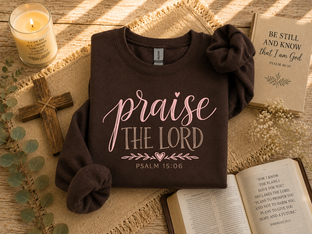 Praise The Lord, Jesus, Faith, Gildan Sweatshirt