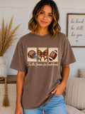 ’Tis the Season for Touchdowns Comfort Colors T-Shirt | Cute Football Game Day Tee | Fall Football Bow Shirt