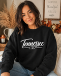 Tennessee State Pride Vintage Script Gildan Sweatshirt – Rustic Tennessee Graphic Crewneck